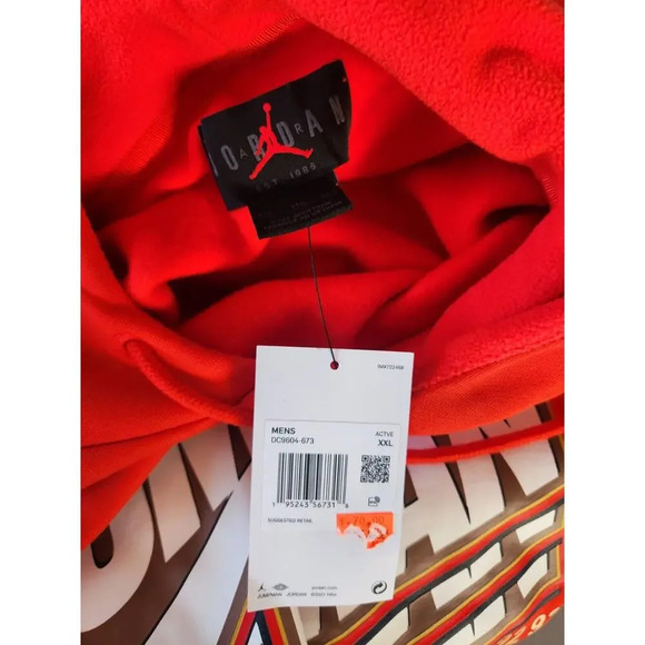 NWT NIKE Air Jordan Jumpman Core Fleece Hoodie Men's Size XXL DC9604-673 - Picture 7 of 10